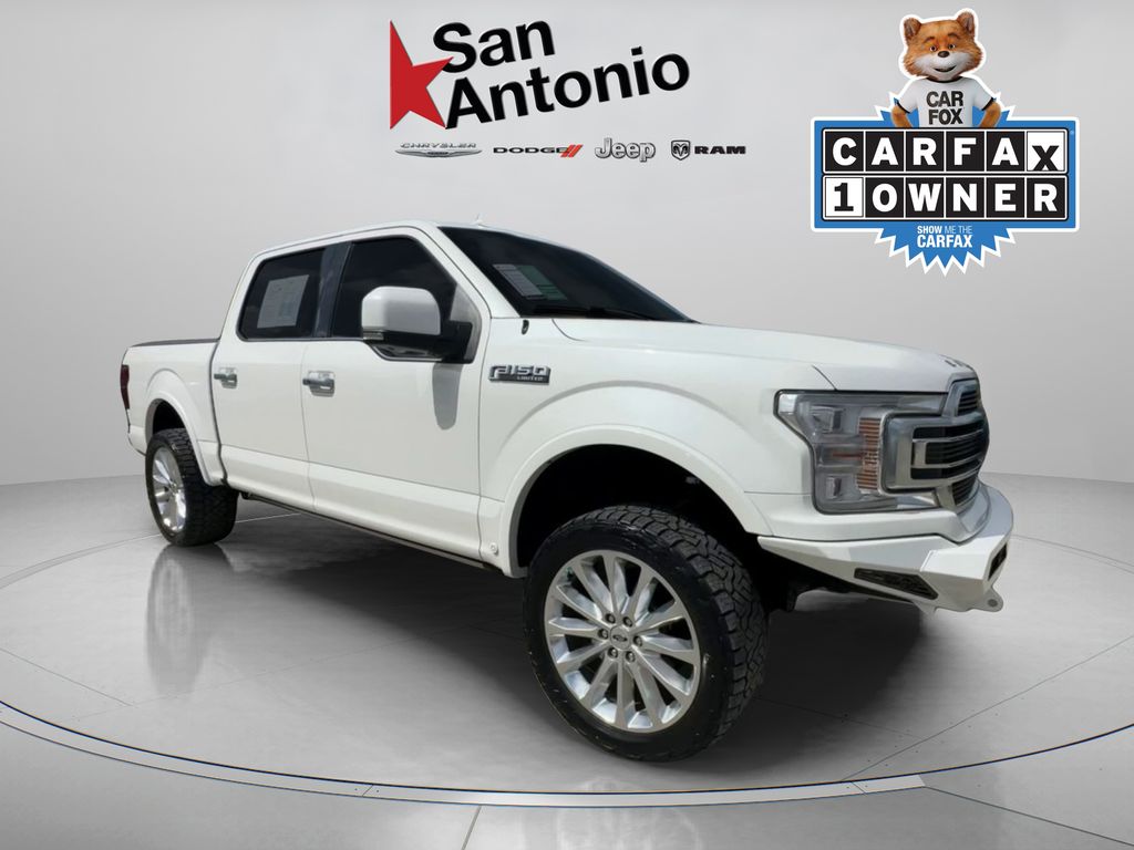 White Metallic 2020 Ford F-150 Pickup Truck Four-Wheel Drive Automatic