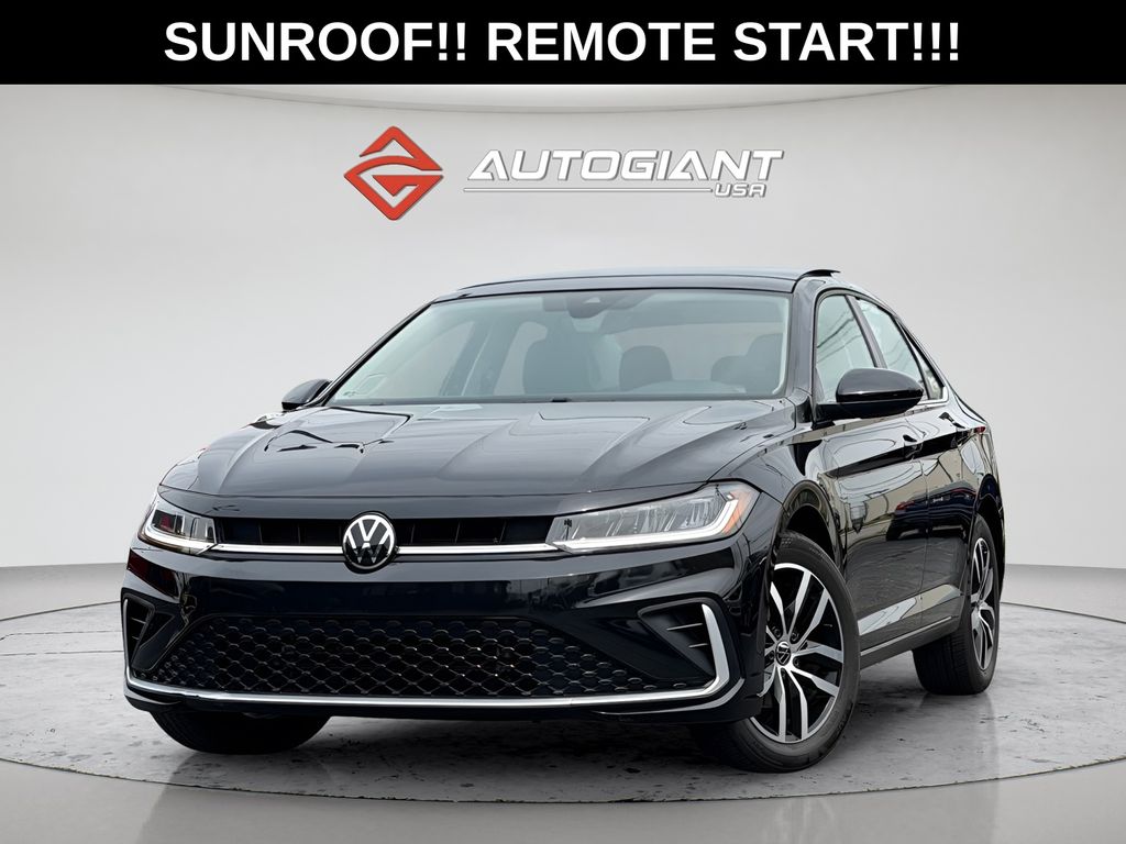 Black 2025 Volkswagen Jetta Sedan Front-Wheel Drive 8-Speed Automatic