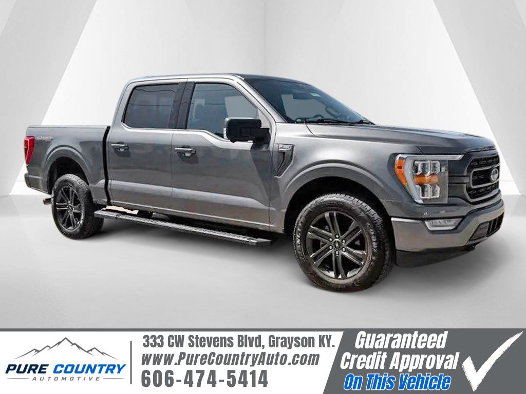 Gray Metallic 2021 Ford F-150 Pickup Truck Four-Wheel Drive Automatic