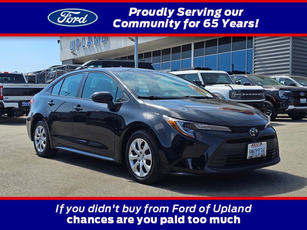 Midnight Black Metallic 2024 Toyota Corolla Sedan Front-Wheel Drive Continuously Variable Transmission