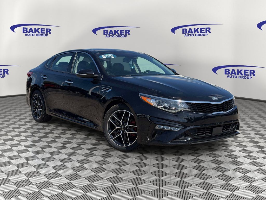 Ebony Black 2020 Kia Optima Sedan Front-Wheel Drive 6-Speed Automatic
