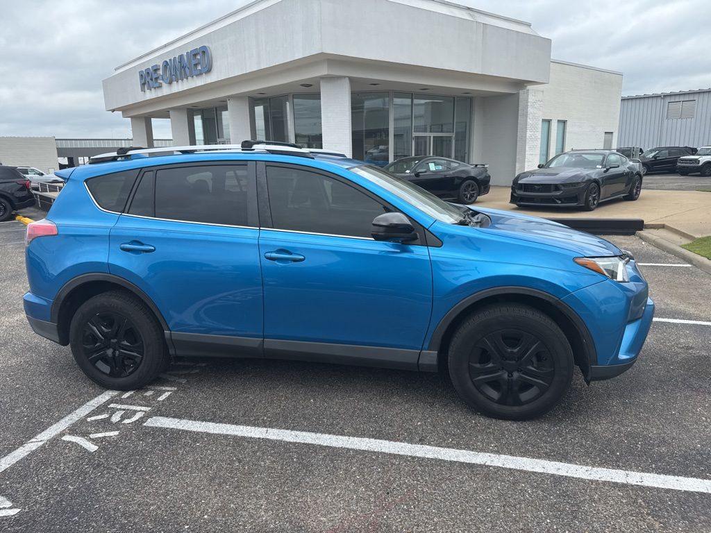 2018 Electric Storm Blue Toyota RAV4 LE FWD SUV