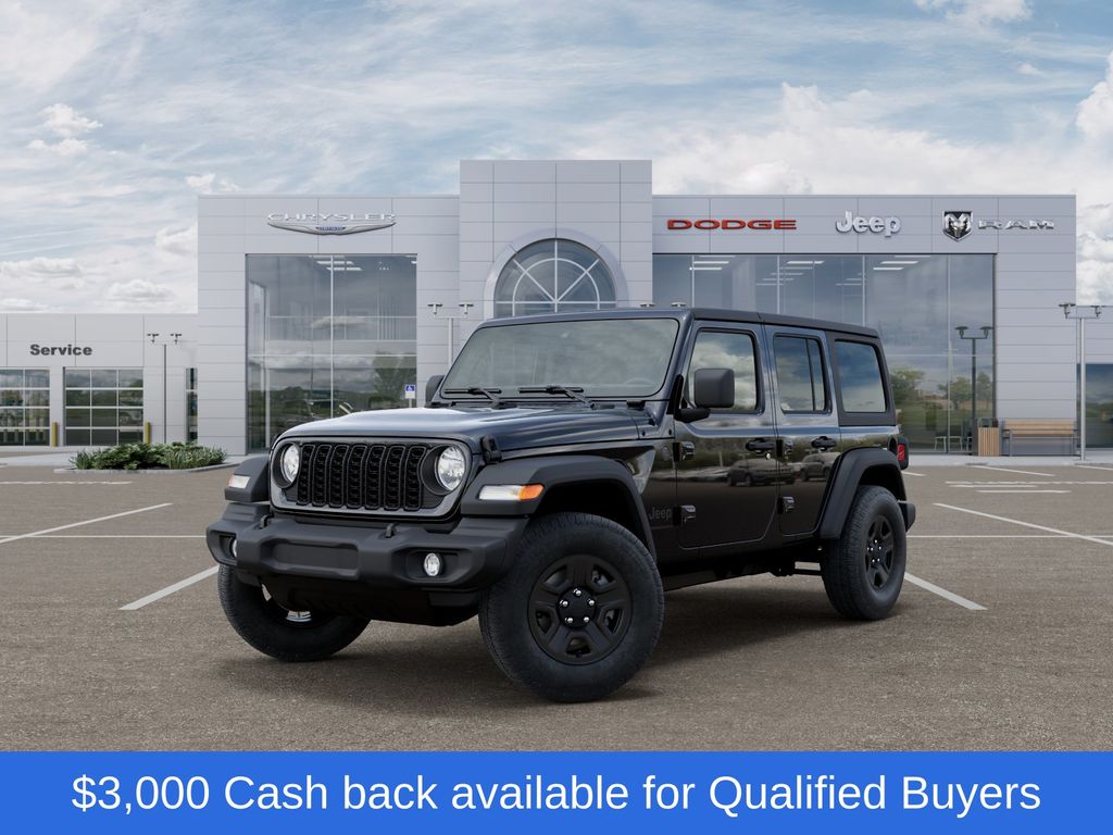 Black Clearcoat 2026 Jeep Wrangler SUV / Crossover Four-Wheel Drive 8-Speed Automatic