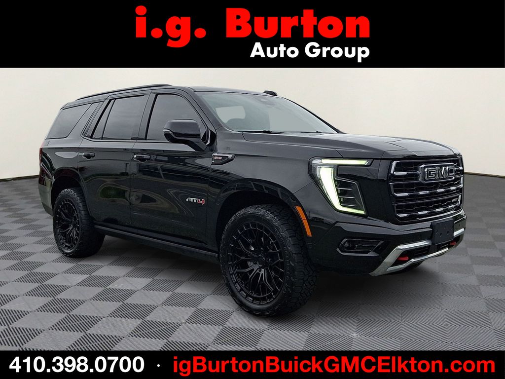 Onyx Black 2025 GMC Yukon AT4 4WD SUV / Crossover Four-Wheel Drive