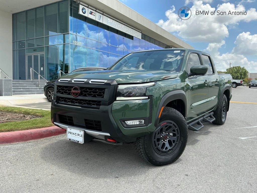 Tactical Green Metallic 2026 Nissan Frontier Pickup Truck Four-Wheel Drive 9-Speed Automatic Overdrive