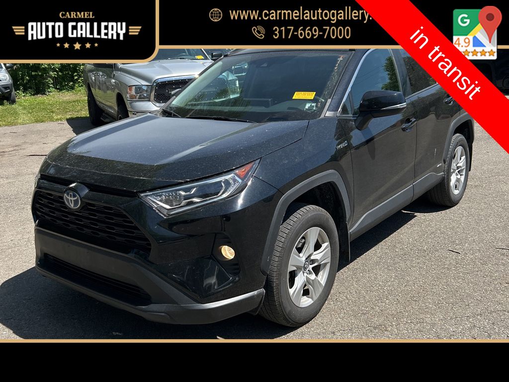 Midnight Black Metallic 2020 Toyota RAV4 Hybrid XLE AWD SUV / Crossover All-Wheel Drive Continuously Variable Transmission