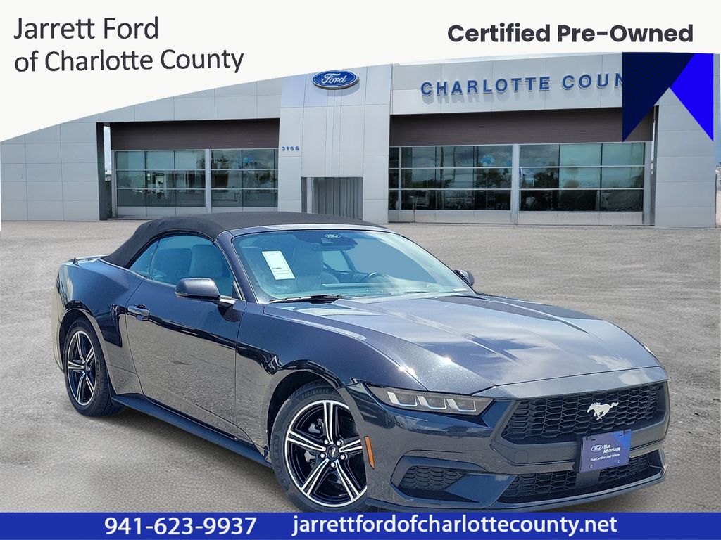 Gray Metallic 2024 Ford Mustang Convertible Rear-Wheel Drive Automatic