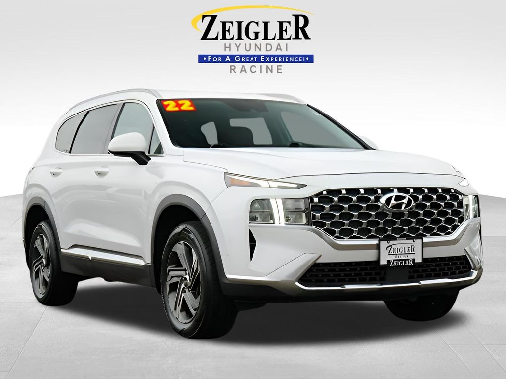 Quartz White 2022 Hyundai Santa Fe SEL AWD SUV / Crossover All-Wheel Drive 8-Speed Automatic