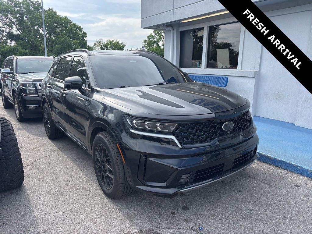 Ebony Black 2021 Kia Sorento SX Prestige FWD SUV / Crossover Front-Wheel Drive 8-Speed Dual Clutch