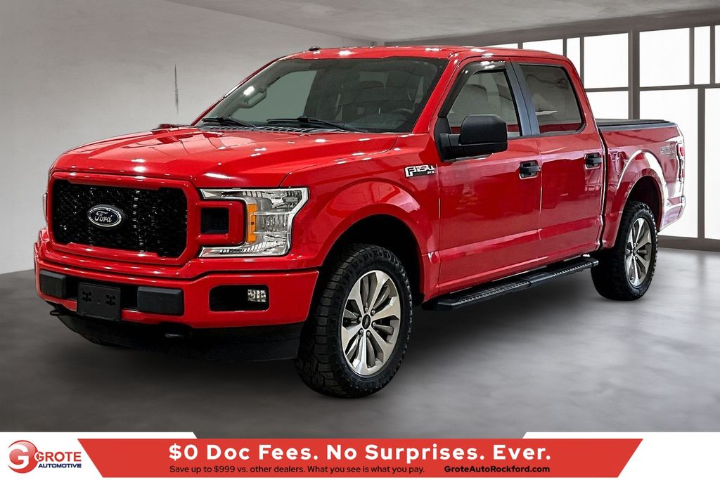 Race Red 2018 Ford F-150 XL SuperCrew 4WD Pickup Truck Four-Wheel Drive Automatic