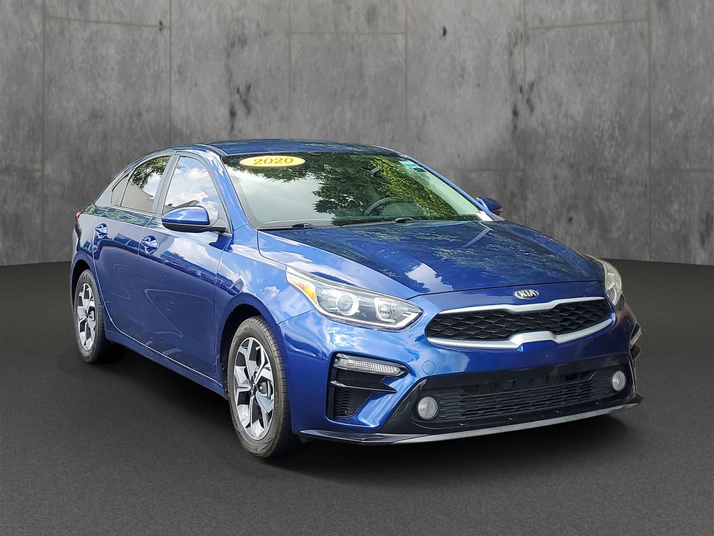 Deep Sea Blue 2020 Kia Forte Sedan Front-Wheel Drive Continuously Variable Transmission