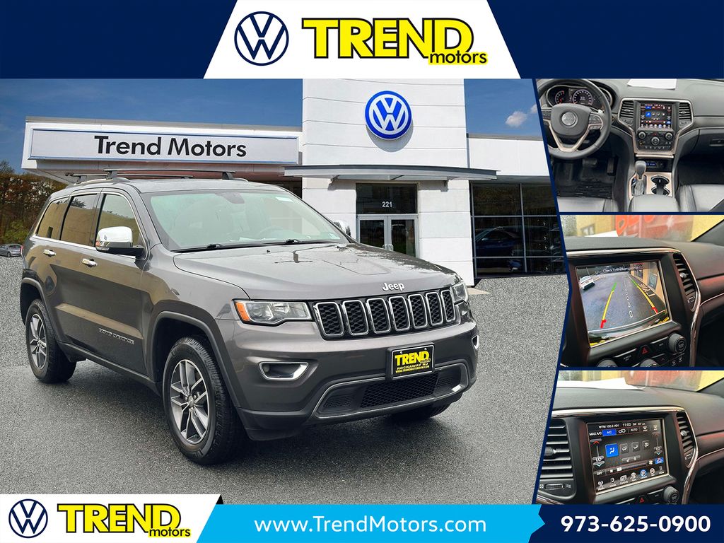 Gray (Granite Crystal Metallic Clearcoat) 2017 Jeep Grand Cherokee SUV / Crossover Four-Wheel Drive 8-Speed Automatic