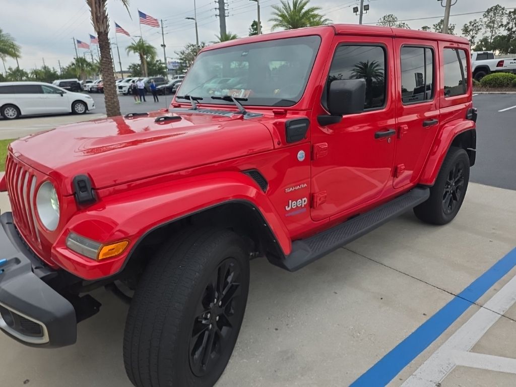 Firecracker Red Clearcoat 2022 Jeep Wrangler 4xe Sahara 4WD SUV / Crossover Four-Wheel Drive 8-Speed Automatic