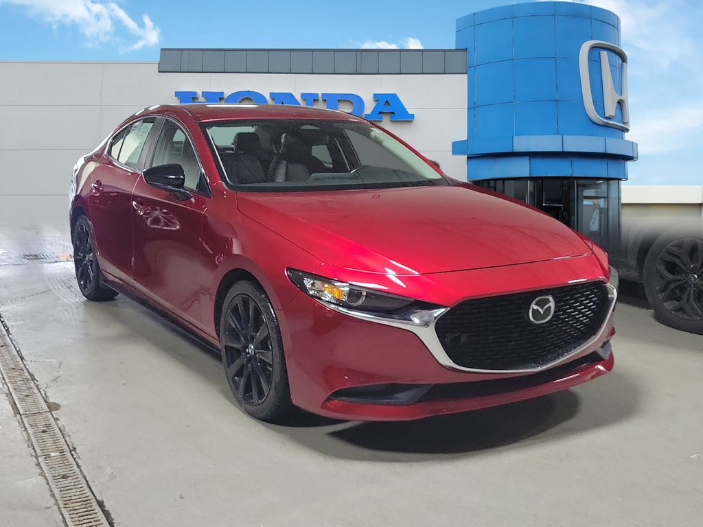 Soul Red Crystal Metallic 2024 Mazda MAZDA3 Sedan Front-Wheel Drive 6-Speed Automatic