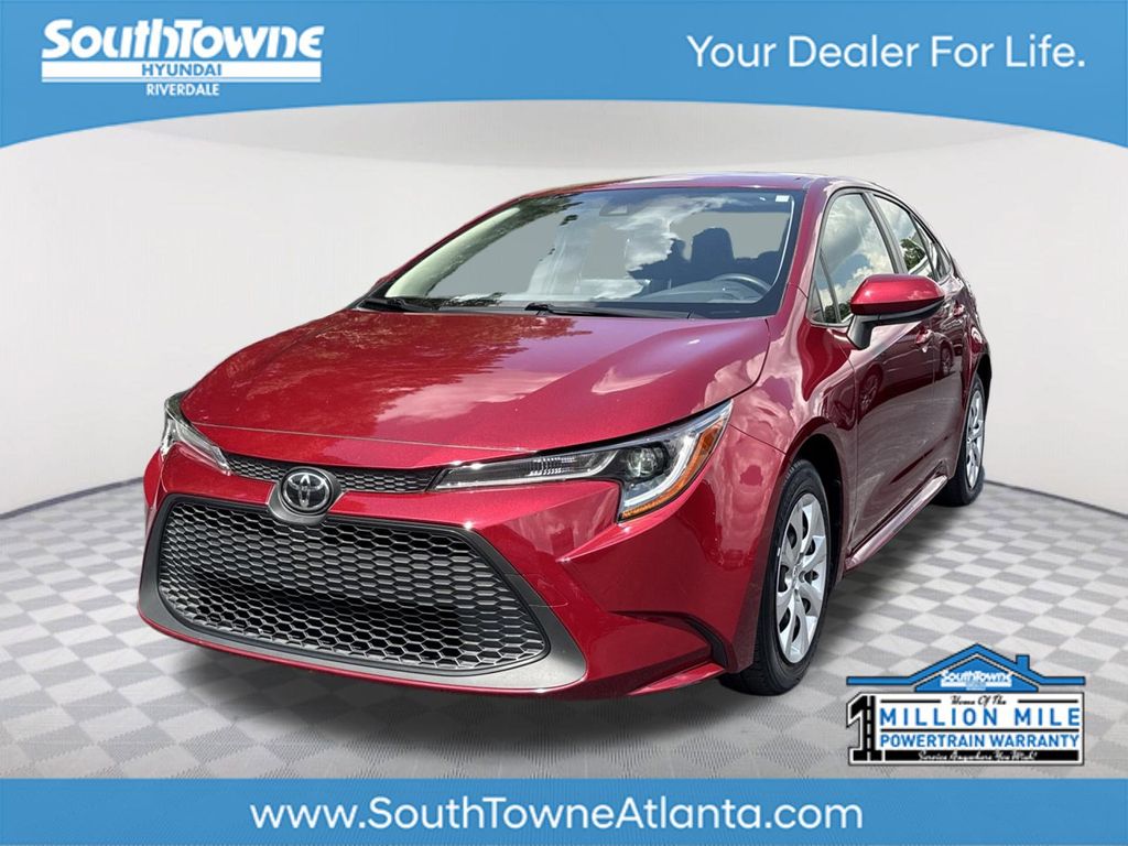 Red (Ruby Flare Pearl) 2022 Toyota Corolla LE FWD Sedan Front-Wheel Drive Continuously Variable Transmission