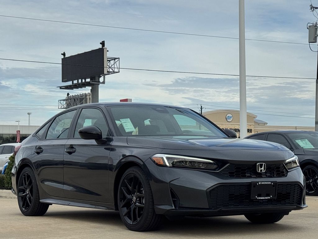 2026 Honda Civic Sport Gray at Classic Honda Galveston