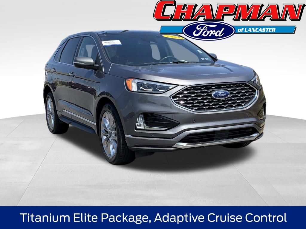 Gray Metallic 2022 Ford Edge Titanium AWD SUV / Crossover All-Wheel Drive 8-Speed Automatic