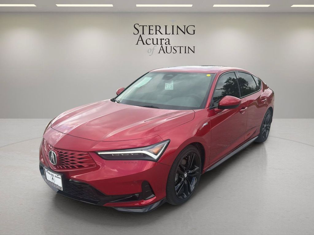 Red 2026 Acura Integra Sedan Front-Wheel Drive Continuously Variable Transmission