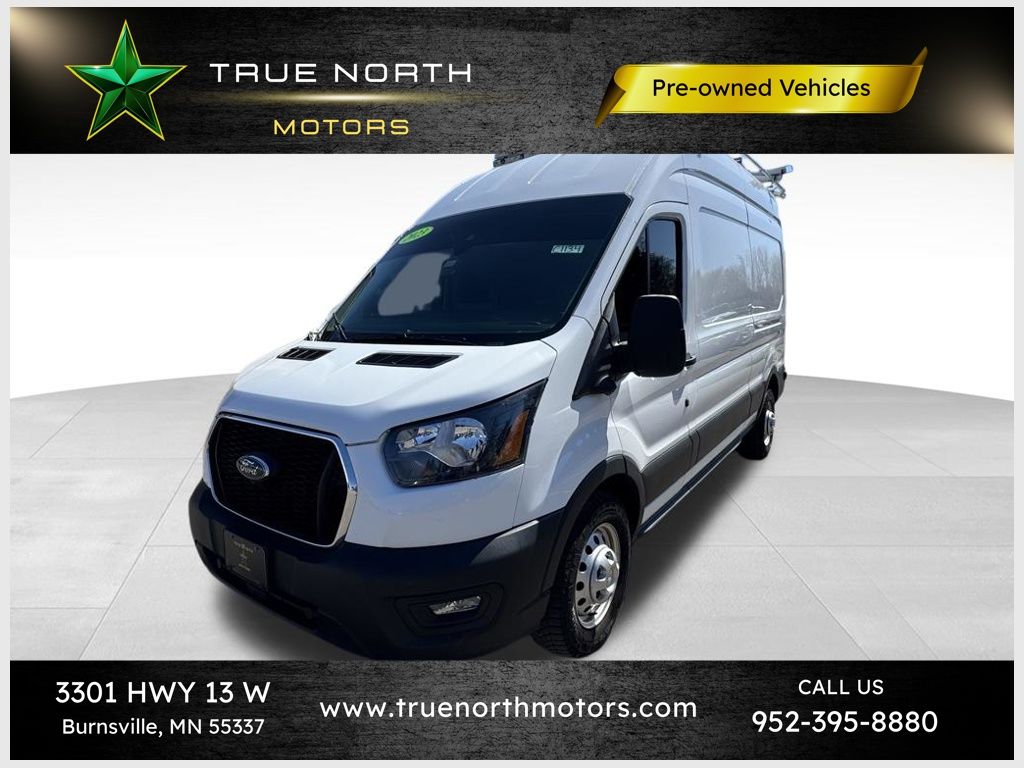 Oxford White 2023 Ford Transit Cargo 250 High Roof LB AWD Van All-Wheel Drive