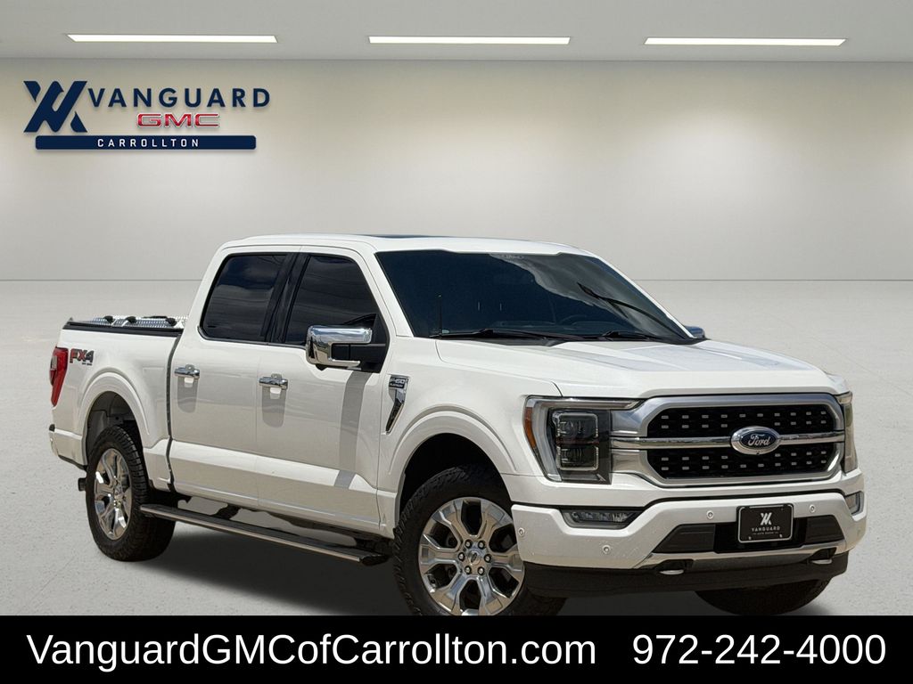 Star White Metallic Tri-Coat 2021 Ford F-150 Pickup Truck Four-Wheel Drive Automatic