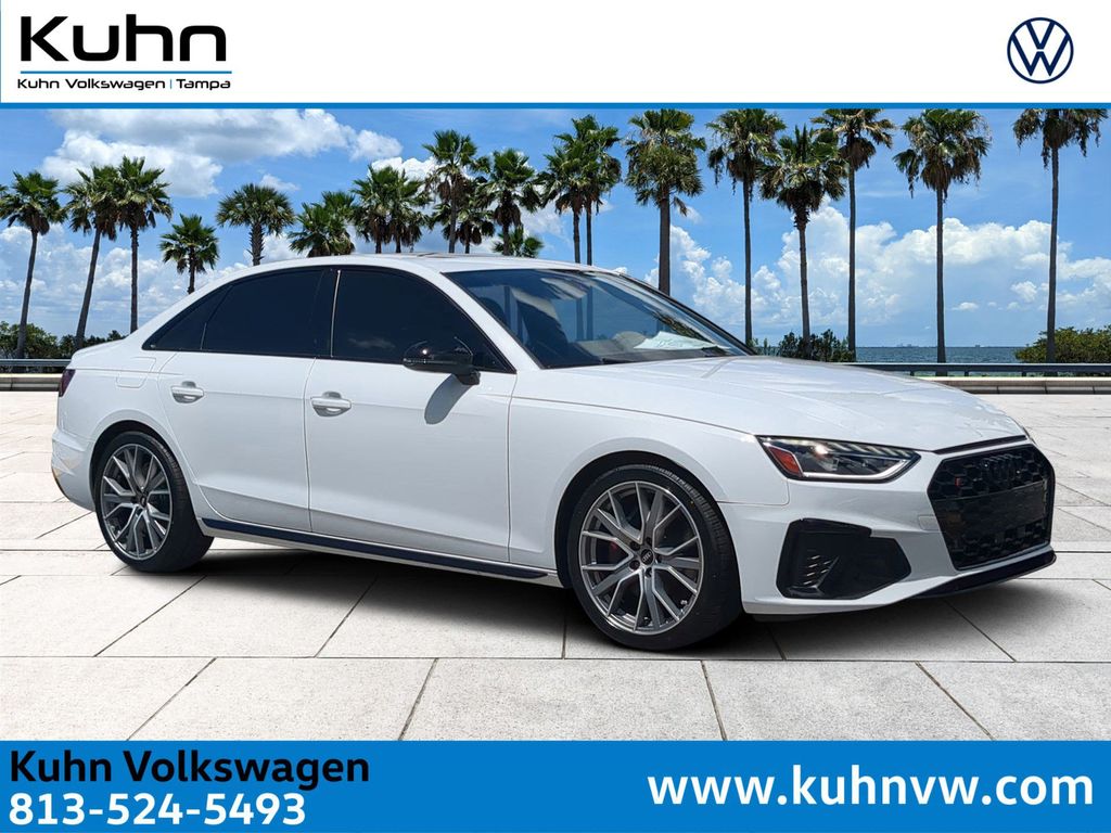 Glacier White Metallic 2023 Audi S4 3.0T quattro Premium Plus AWD Sedan All-Wheel Drive 8-Speed Automatic