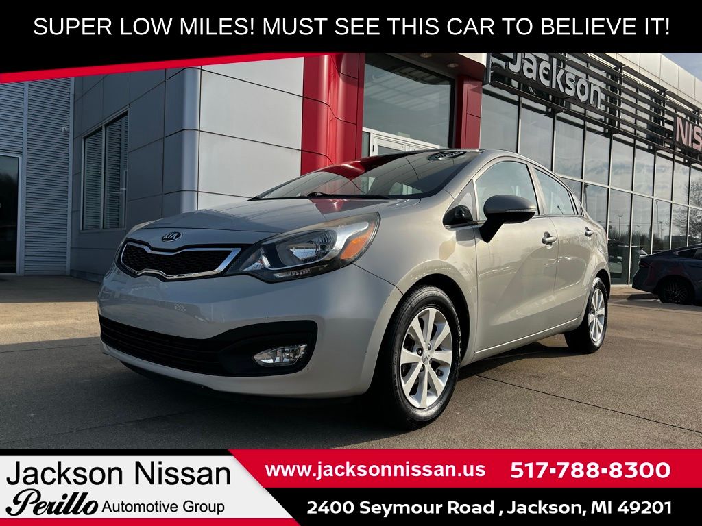 Brown (Silverstone Beige) 2013 Kia Rio EX Sedan Front-Wheel Drive 6-Speed Automatic