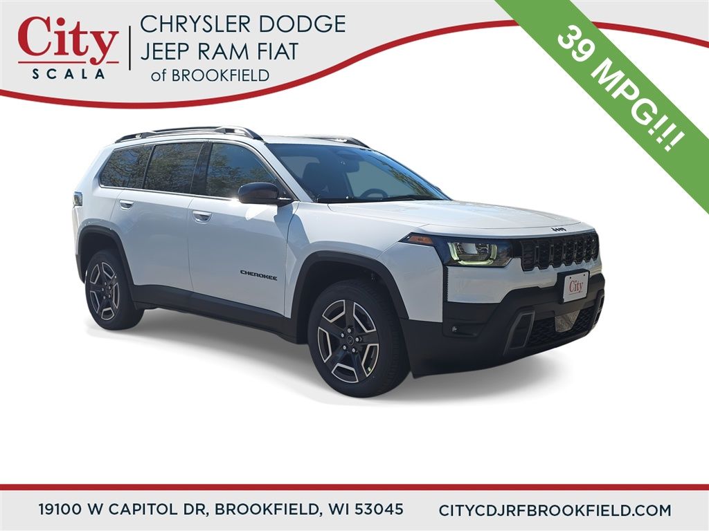 Bright White Clearcoat 2026 Jeep Cherokee Laredo 4WD SUV / Crossover Four-Wheel Drive Continuously Variable Transmission