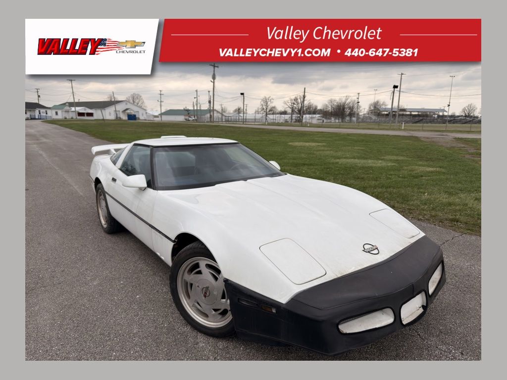 White 1989 Chevrolet Corvette Coupe RWD Coupe Rear-Wheel Drive Automatic