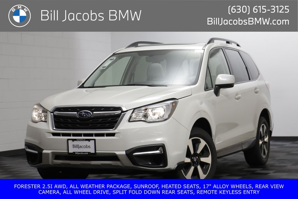 Crystal White Pearl 2017 Subaru Forester SUV / Crossover All-Wheel Drive Continuously Variable Transmission