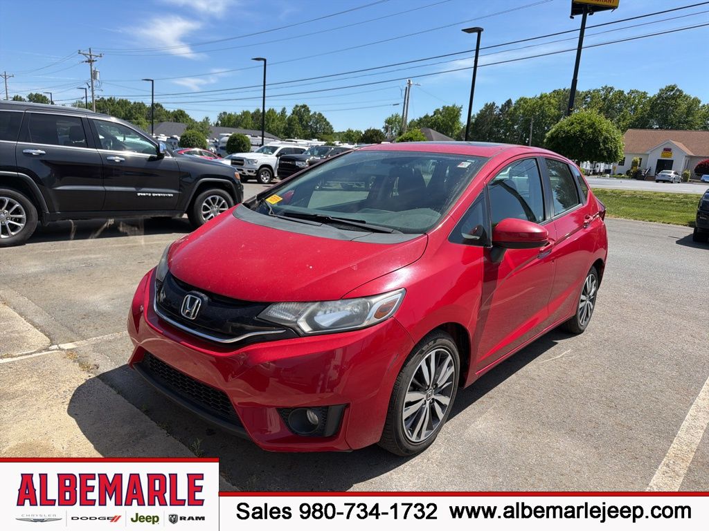Milano Red 2015 Honda Fit EX-L Hatchback Front-Wheel Drive Continuously Variable Transmission