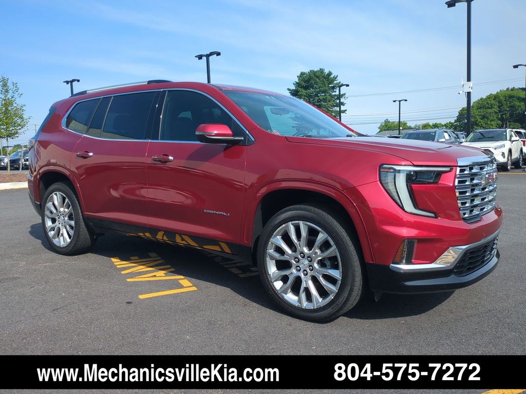 Volcanic Red Tintcoat 2024 GMC Acadia SUV / Crossover Front-Wheel Drive 8-Speed Automatic