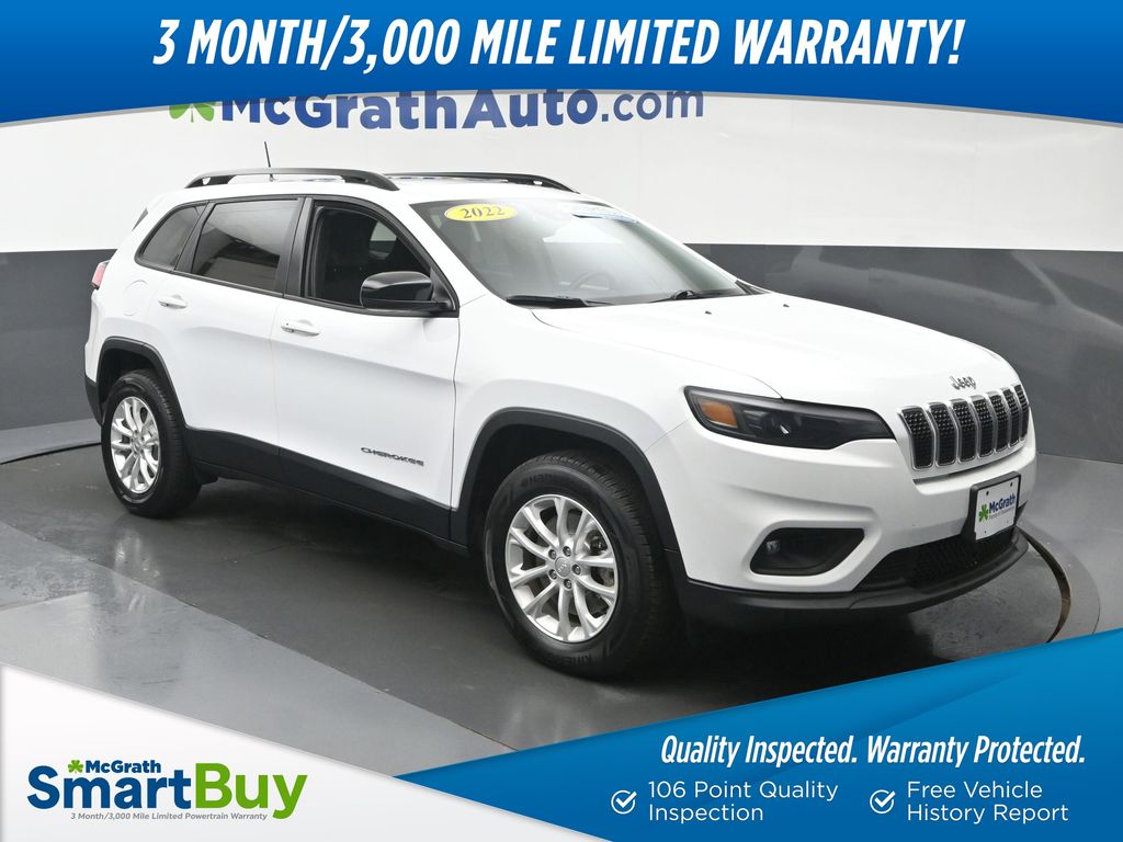 Bright White Clearcoat 2022 Jeep Cherokee SUV / Crossover Four-Wheel Drive 9-Speed Automatic