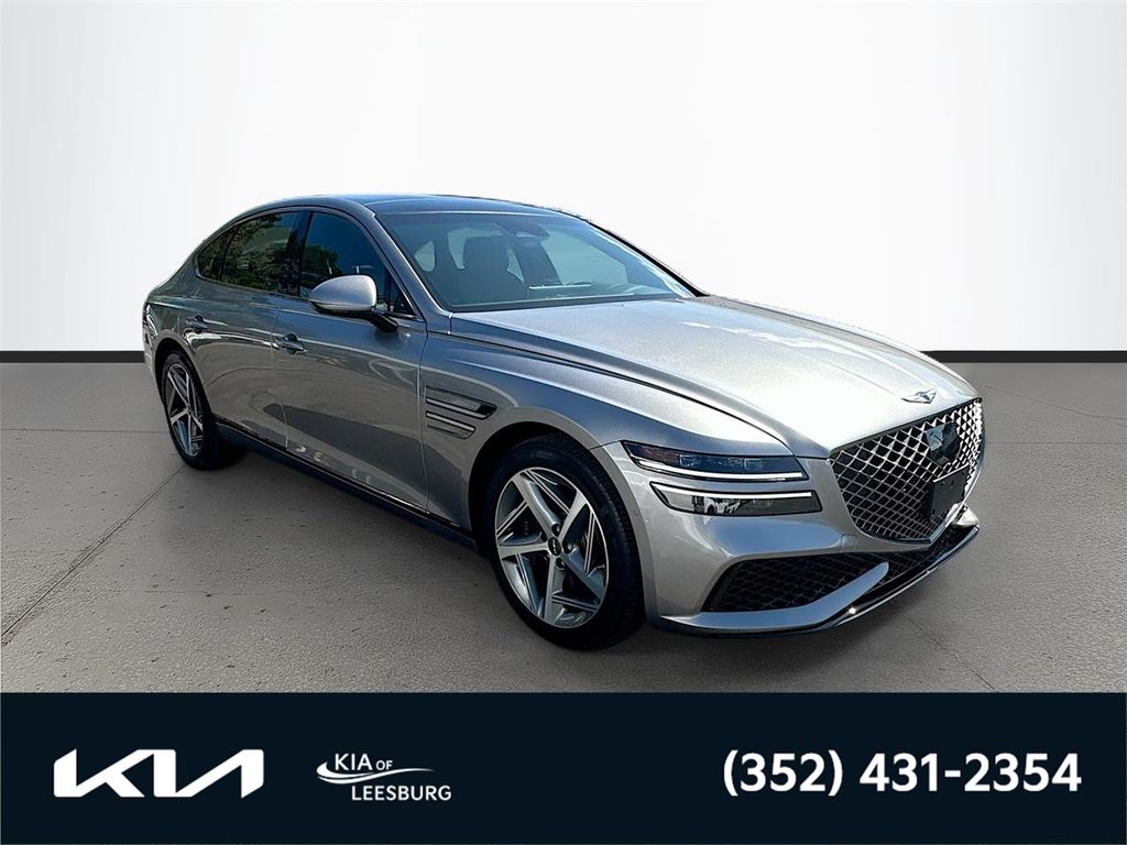 Savile Silver 2024 Genesis G80 2.5T AWD Sedan All-Wheel Drive 8-Speed Automatic