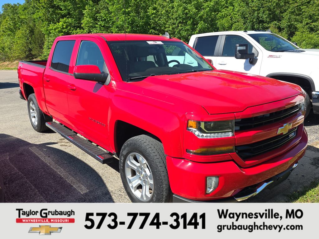 Red Hot 2017 Chevrolet Silverado 1500 Pickup Truck Four-Wheel Drive 6-Speed Automatic Overdrive