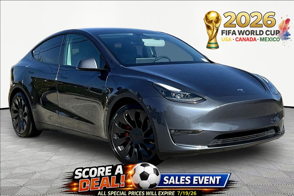 Midnight Silver Metallic 2021 Tesla Model Y Performance AWD SUV / Crossover All-Wheel Drive 1-Speed Automatic