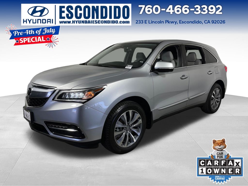 Silver 2014 Acura MDX SUV / Crossover All-Wheel Drive 6-Speed Automatic