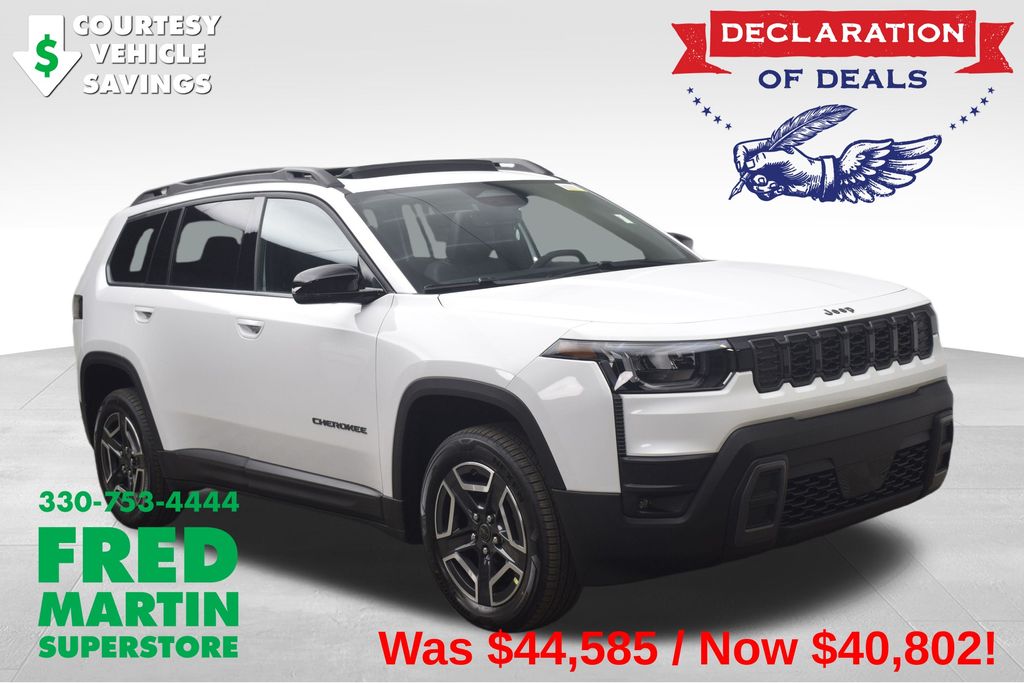 Bright White Clearcoat 2026 Jeep Cherokee Limited 4WD SUV / Crossover Four-Wheel Drive Continuously Variable Transmission