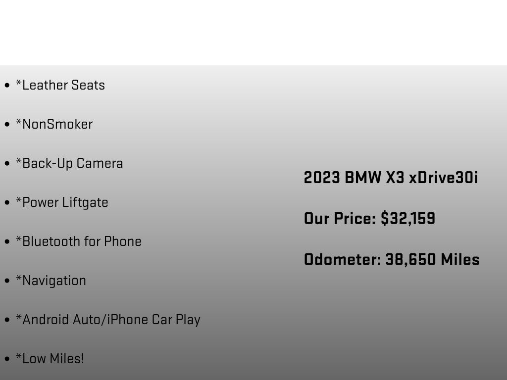 2023 BMW X3 xDrive30i - 11
