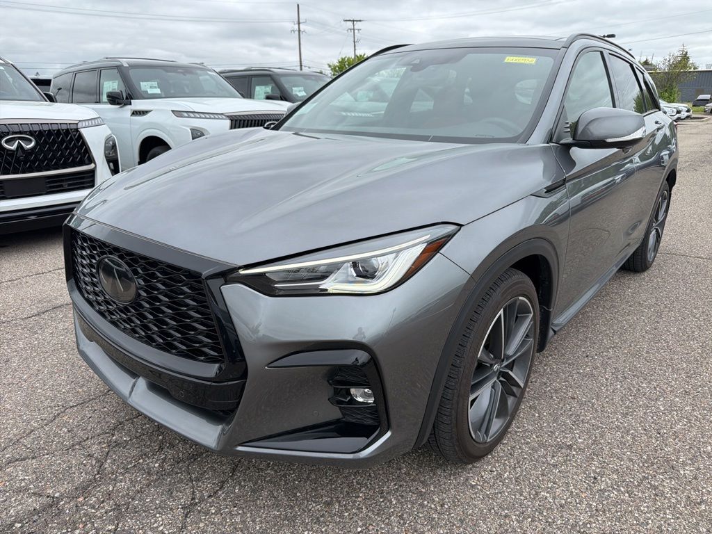 Gray (Graphite Shadow) 2024 INFINITI QX50 Sport AWD SUV / Crossover All-Wheel Drive Continuously Variable Transmission