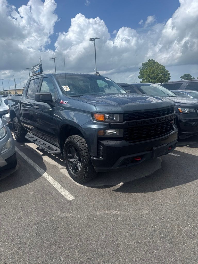 Shadow Gray Metallic 2021 Chevrolet Silverado 1500 Pickup Truck Four-Wheel Drive 6-Speed Automatic Overdrive