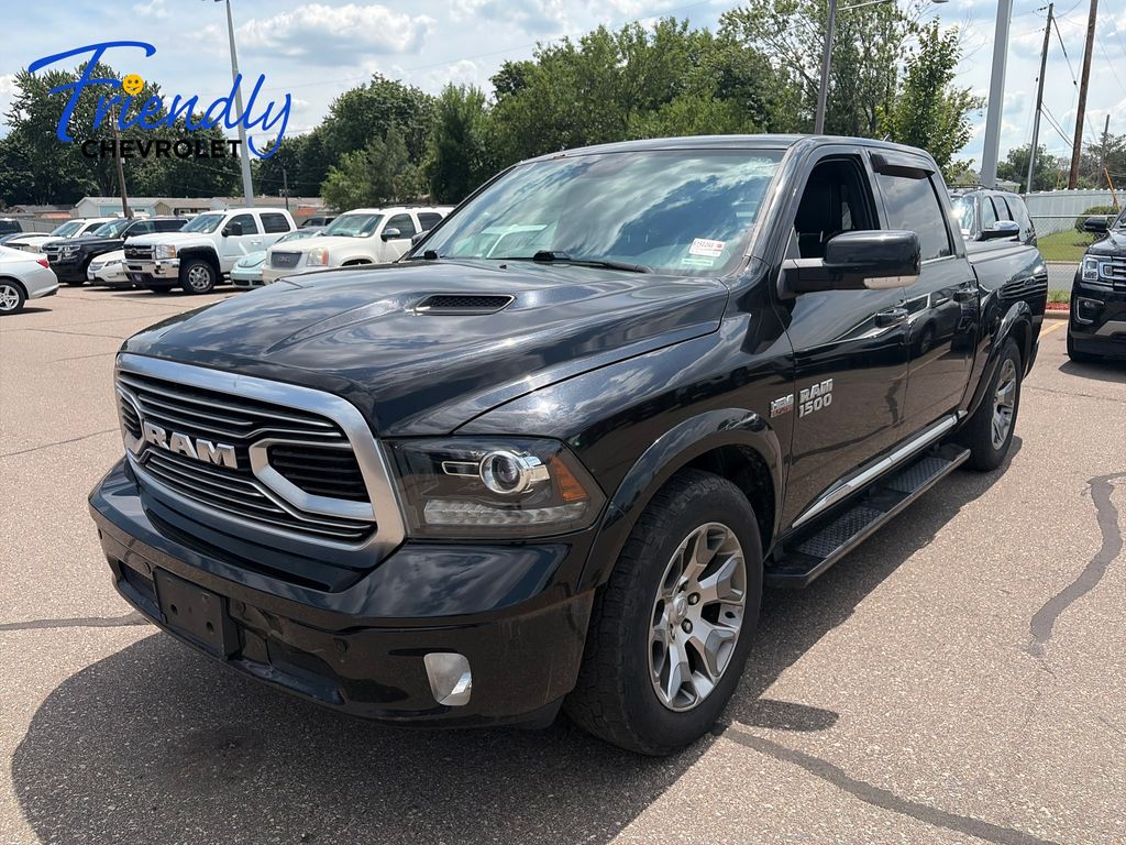 Brilliant Black Crystal Pearlcoat 2018 RAM 1500 Pickup Truck Four-Wheel Drive 8-Speed Automatic
