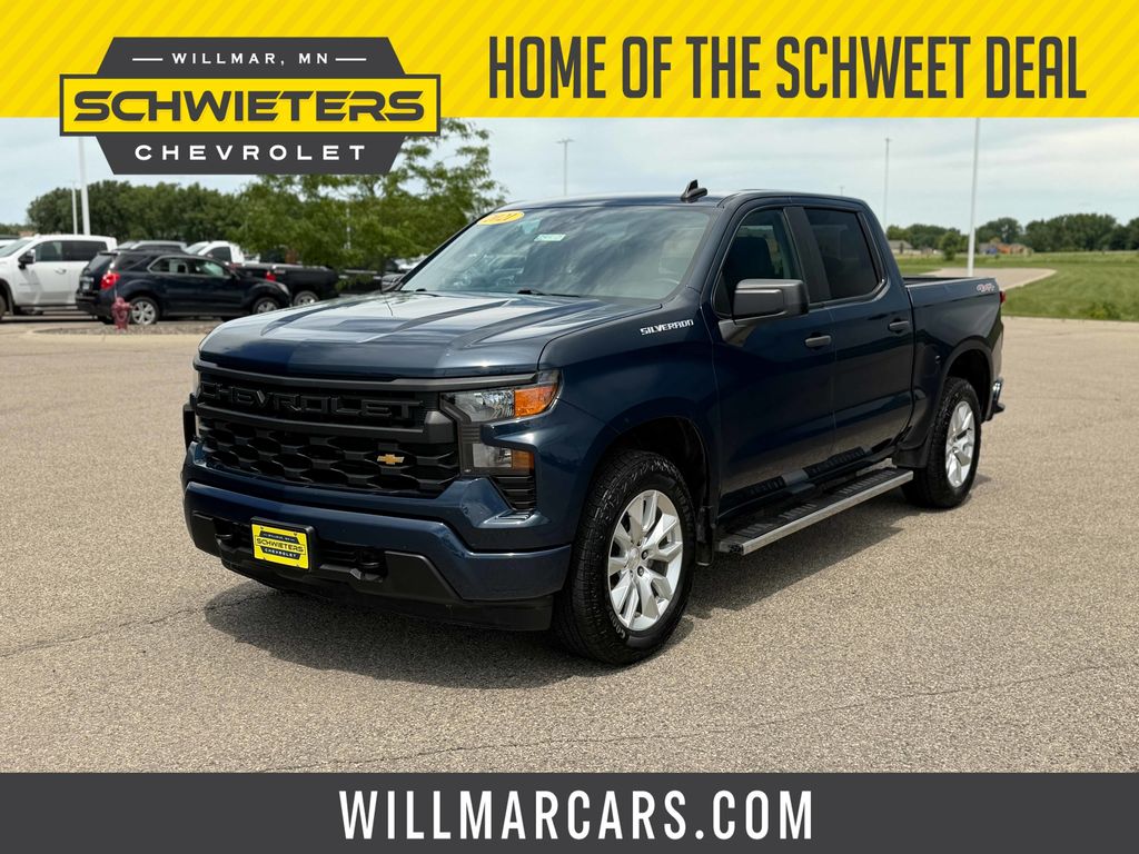Northsky Blue Metallic 2023 Chevrolet Silverado 1500 Pickup Truck Four-Wheel Drive 8-Speed Automatic