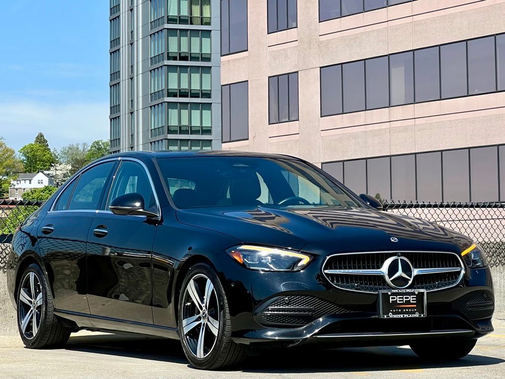 Black 2024 Mercedes-Benz C-Class Sedan All-Wheel Drive 9-Speed Automatic
