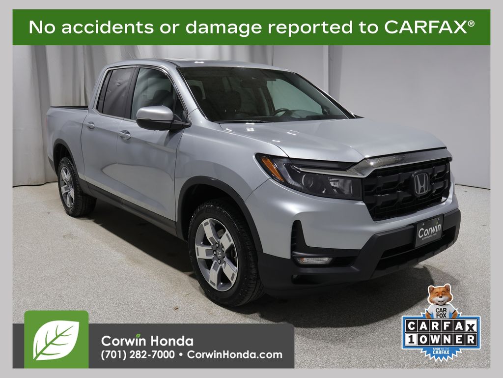 Solar Silver Metallic 2025 Honda Ridgeline RTL AWD Pickup Truck All-Wheel Drive 9-Speed Automatic