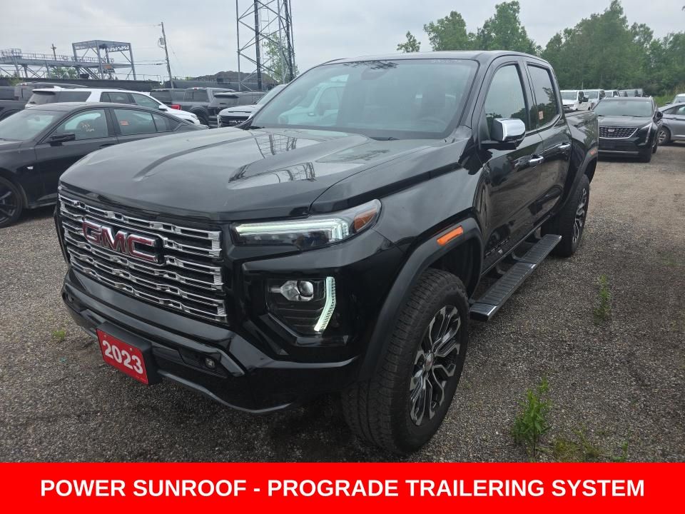 Onyx Black 2023 GMC Canyon Pickup Truck Four-Wheel Drive 8-Speed Automatic