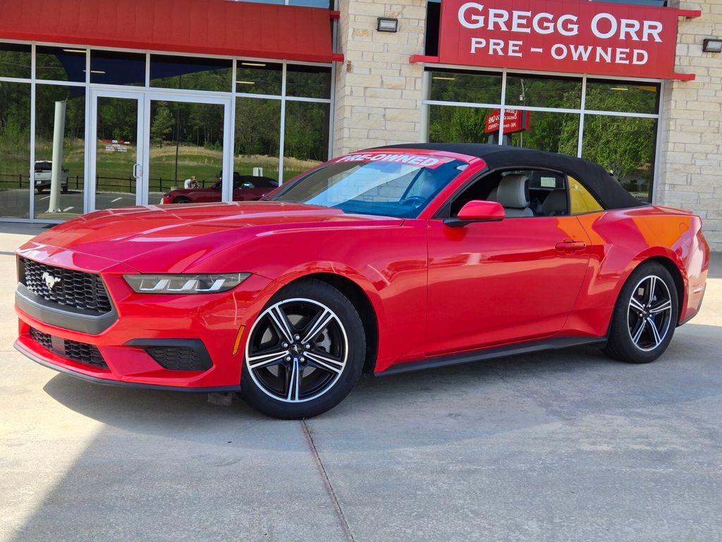 Race Red 2024 Ford Mustang Convertible Rear-Wheel Drive Automatic
