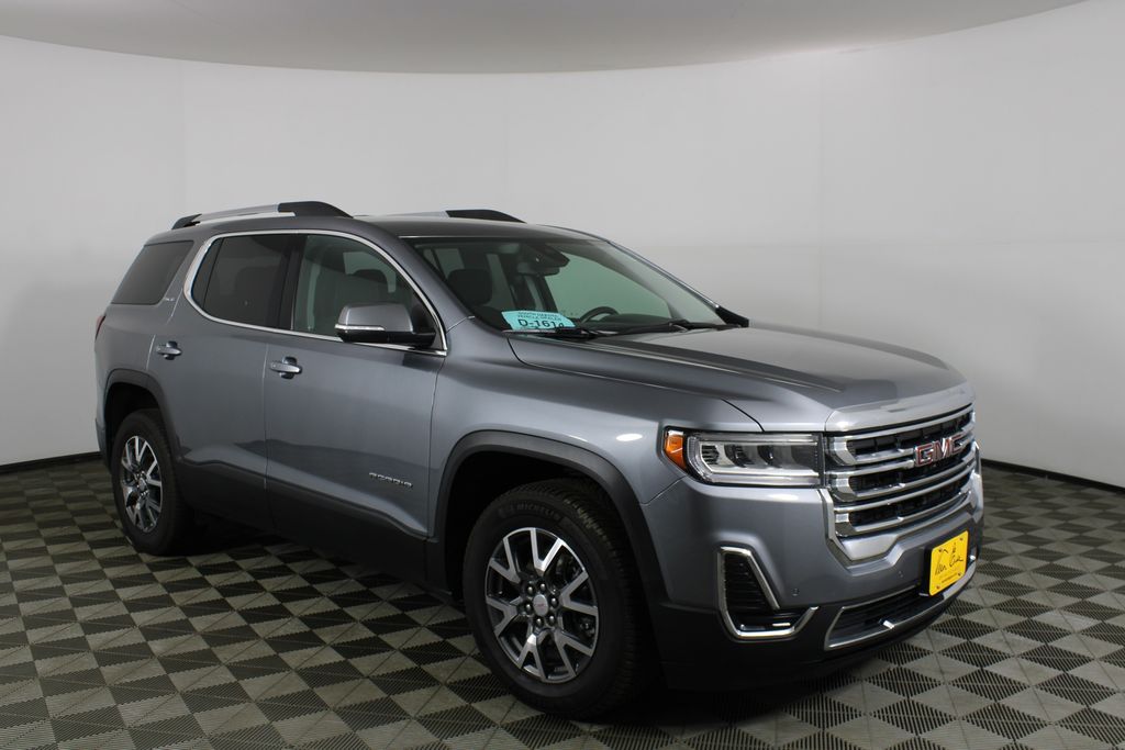 Gray (Satin Steel Metallic) 2021 GMC Acadia SUV / Crossover Four-Wheel Drive 9-Speed Automatic