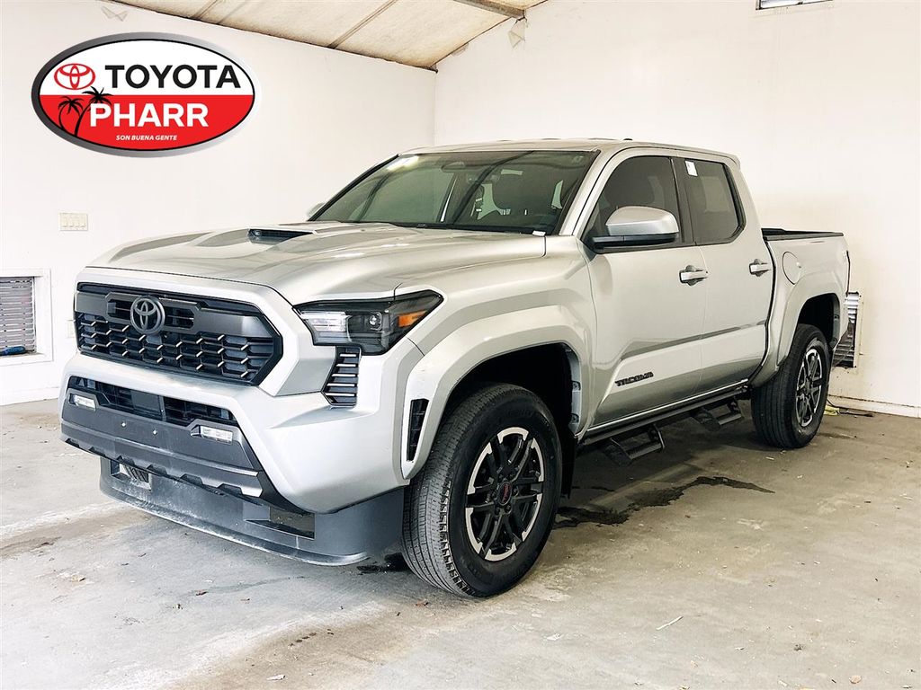 Celestial Silver Metallic 2024 Toyota Tacoma TRD Sport Double Cab 4WD Pickup Truck Four-Wheel Drive 8-Speed Automatic