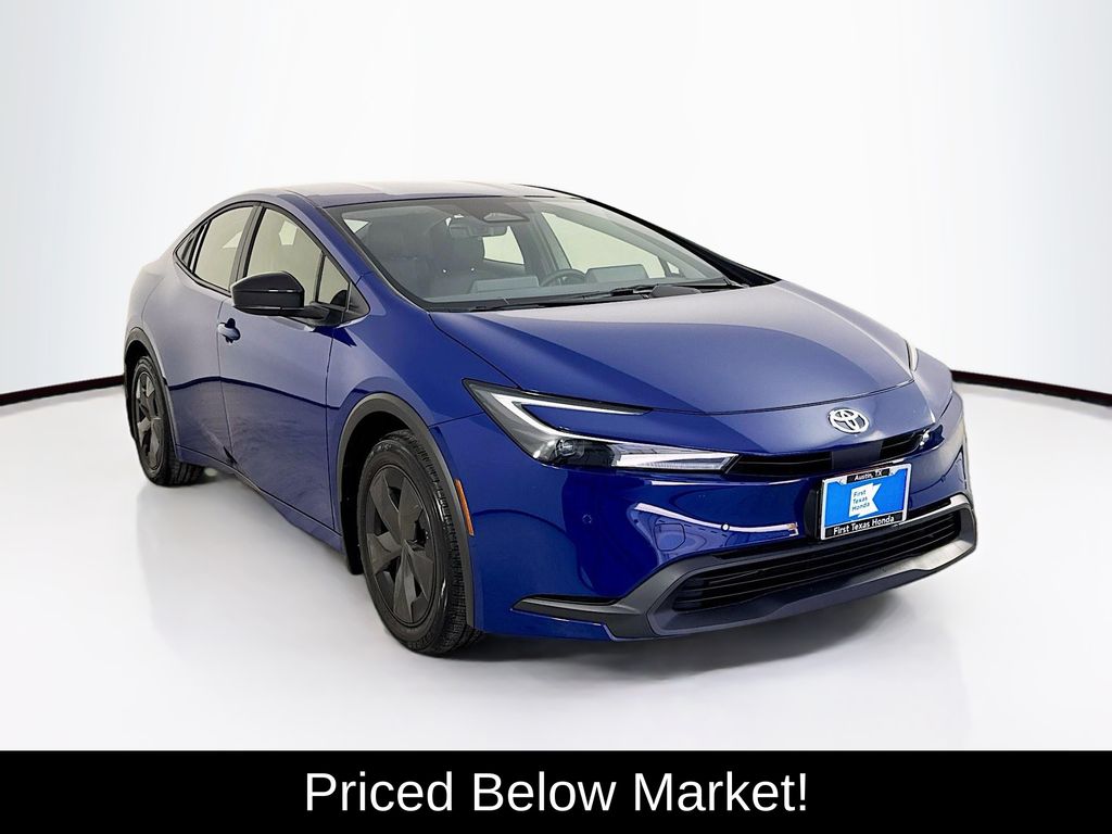 Blue 2025 Toyota Prius Hatchback Front-Wheel Drive Continuously Variable Transmission