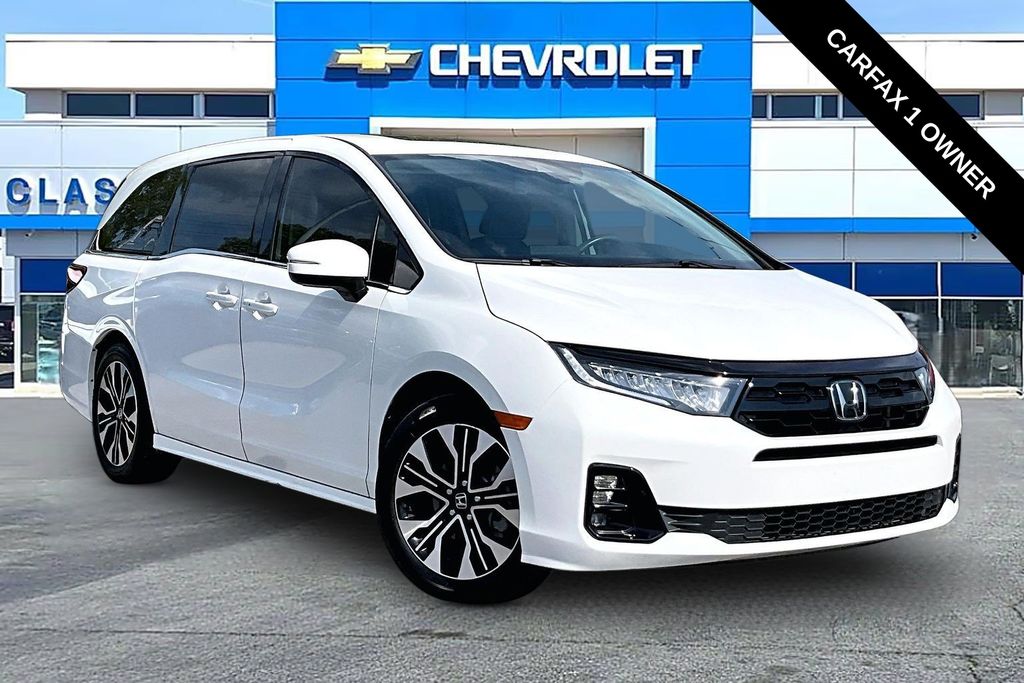 Platinum White 2025 Honda Odyssey Minivan Front-Wheel Drive Automatic